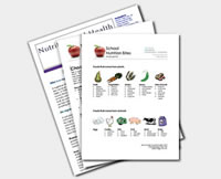 Resource nutrition sheet.