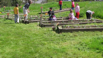 A garden activity allows children to see the progress of the growing garden