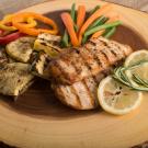grilled chicken and vegetbles